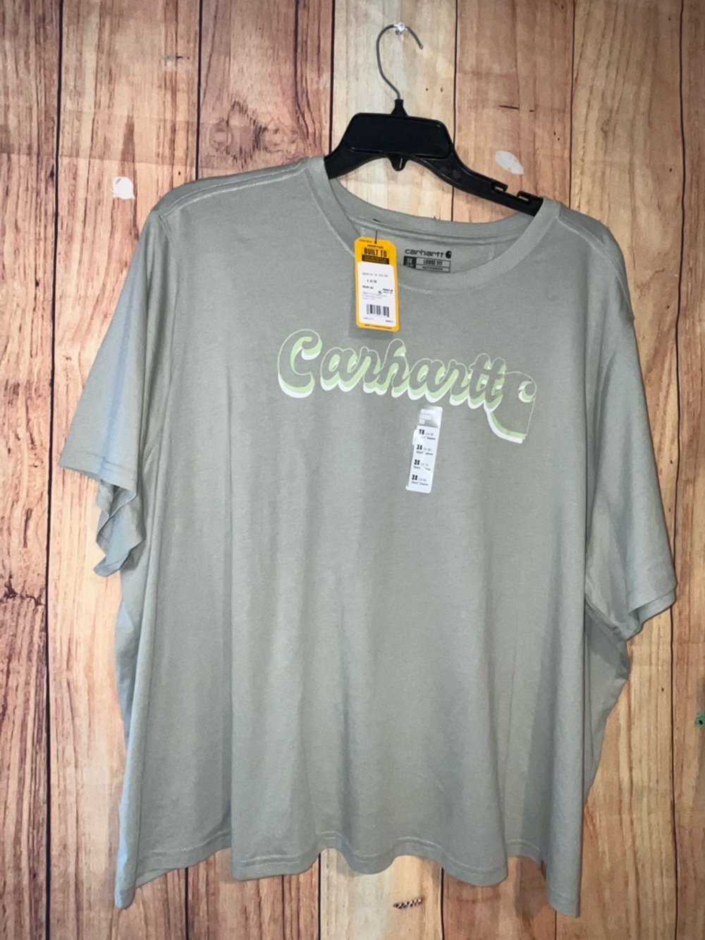 Carhartt Women’s Tencel Fiber Series Loose Fit Short-Sleeve Script Graphic Plus